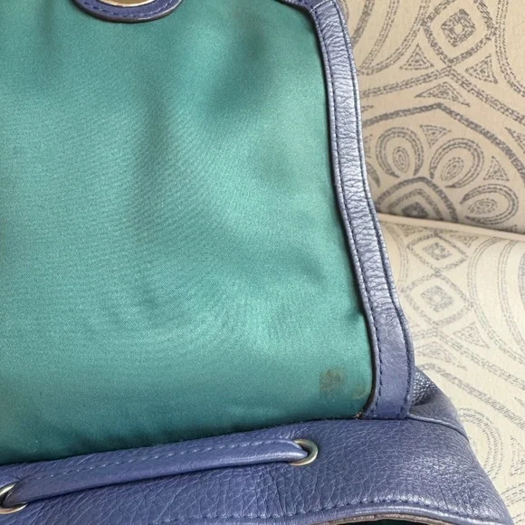 Coach Leather Mini Backpack in Periwinkle Blue & Turquoise - Picture 7 of 13